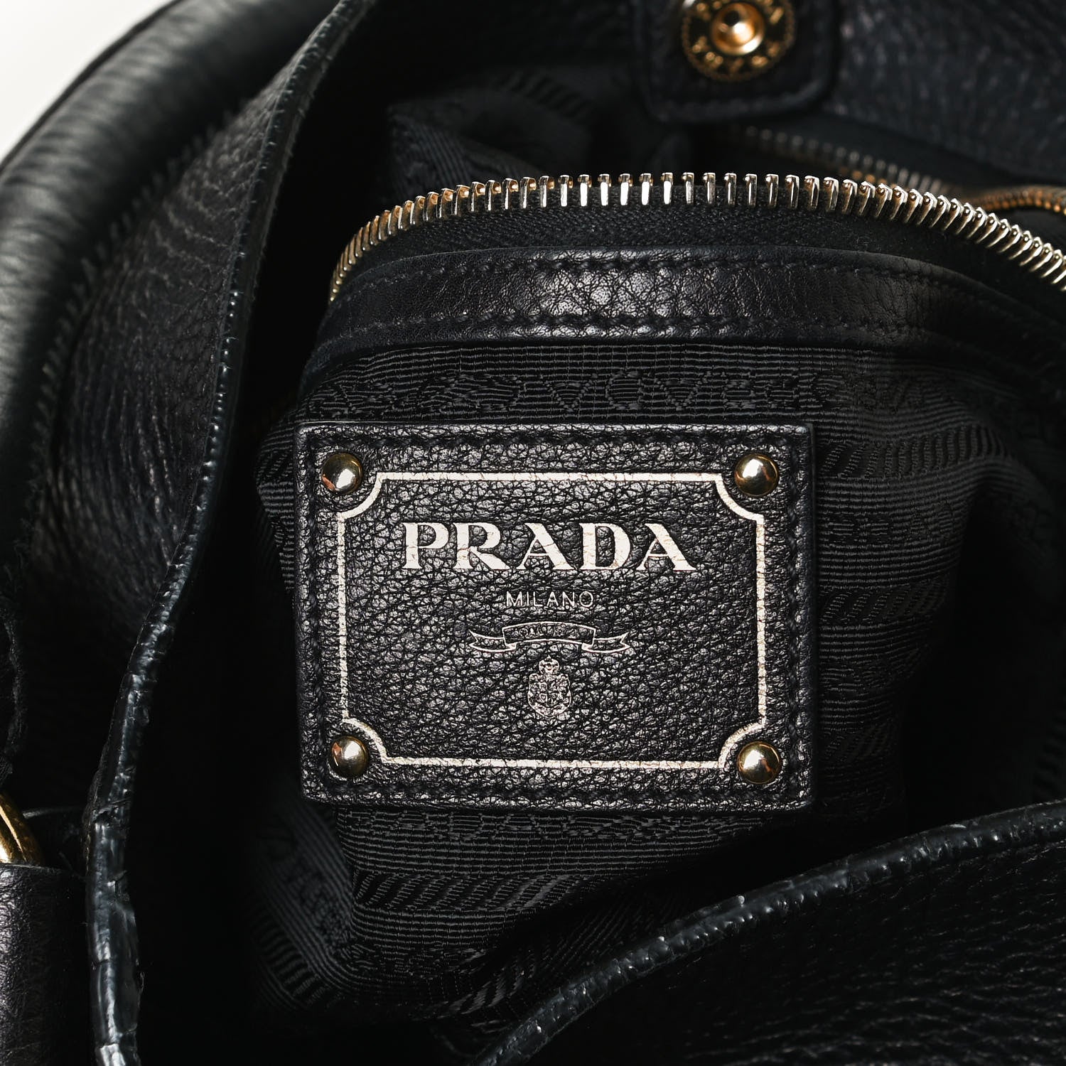 Prada Vitello Daino Hobo Black 6 of 11