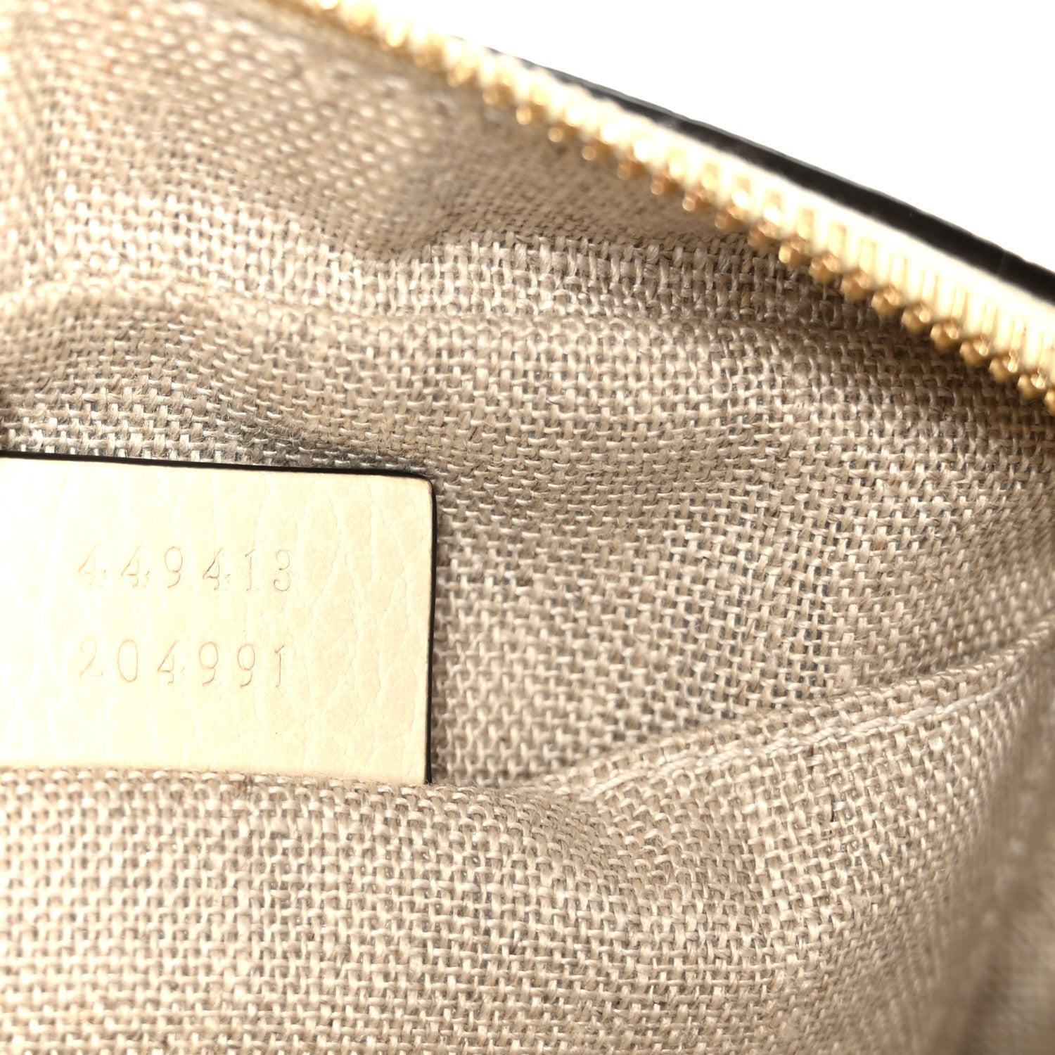 Gucci Monogram Dollar Calfskin Mini Bree Messenger Bag Beige Ebony Avoire 7 of 11