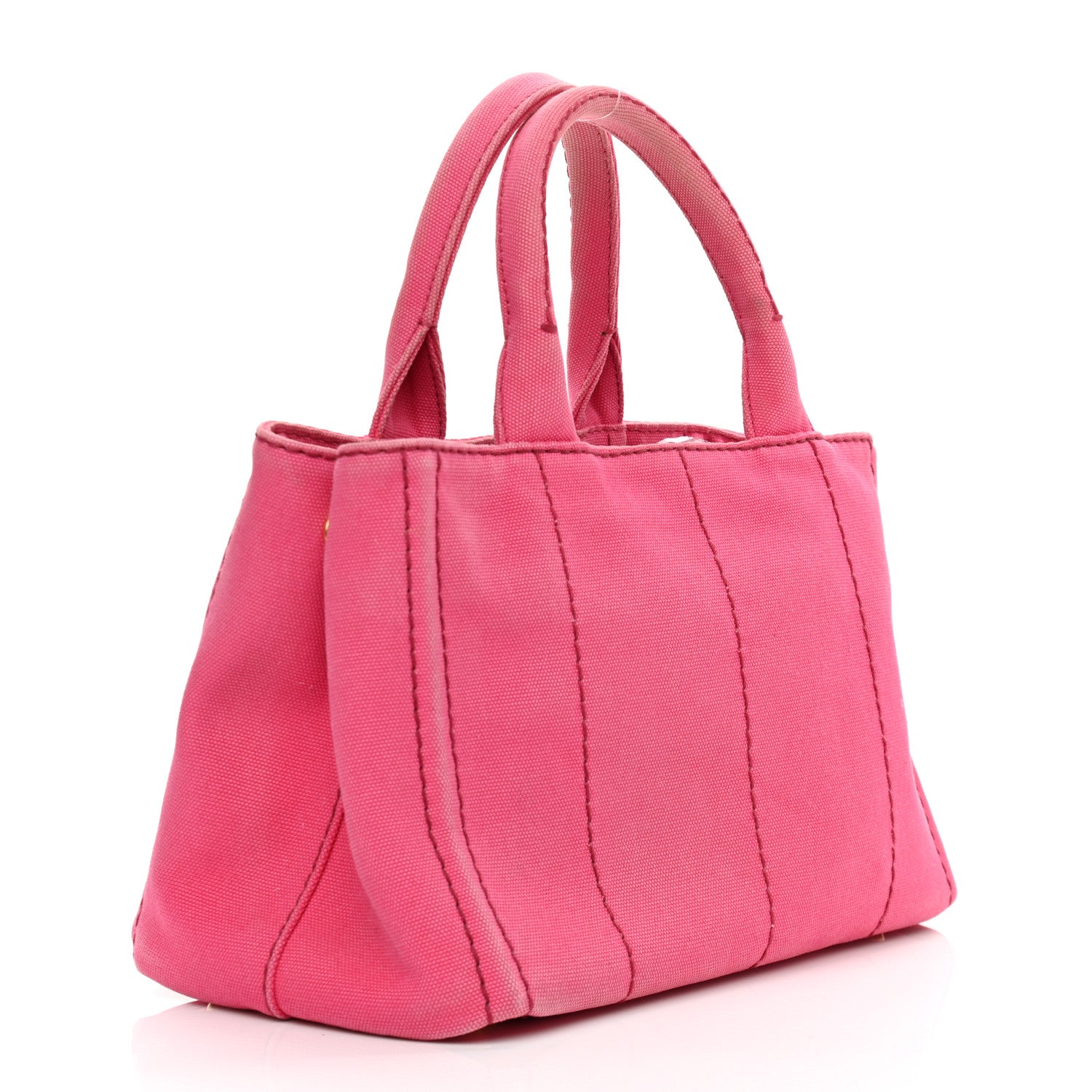 Prada Canapa Small Logo Tote Peonia 2 of 12