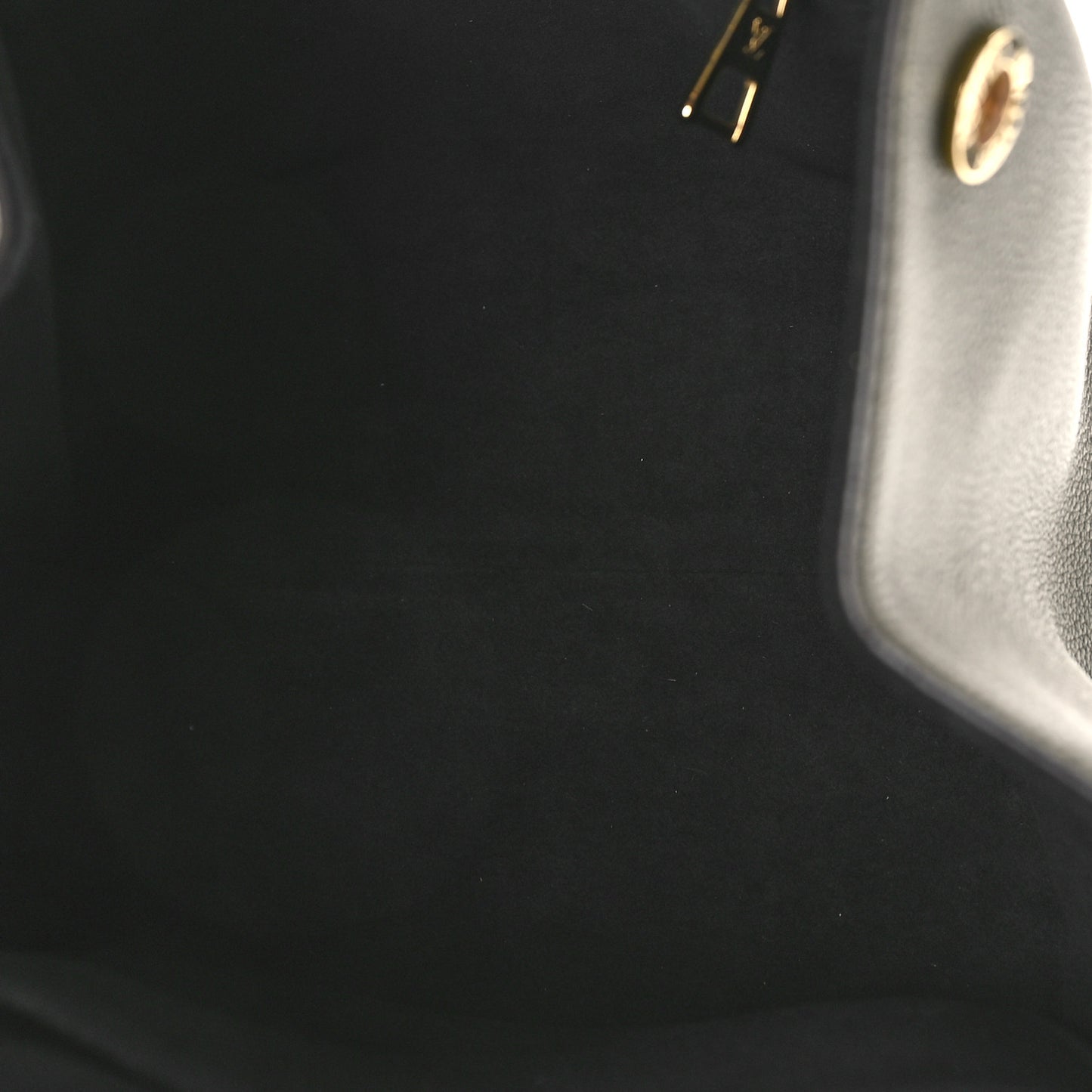 Calfskin Monogram Fold Tote PM Cream Khaki Black