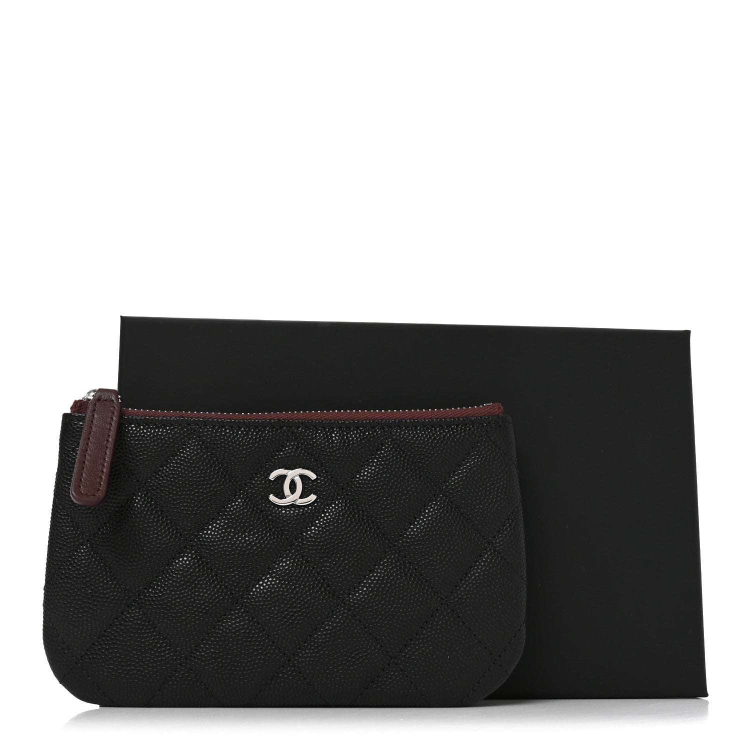 Chanel Caviar Quilted Small Cosmetic Case Black 8 of 8