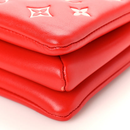 Louis Vuitton Lambskin Embossed Monogram Coussin PM Coquelicot Red 10 of 11