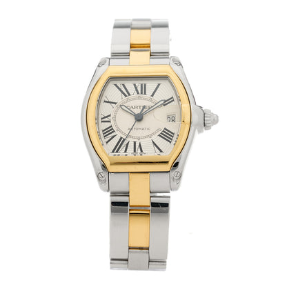 Cartier Stainless Steel 18K Yellow Gold 37mm Roadster Automatic Watch 1 of 5