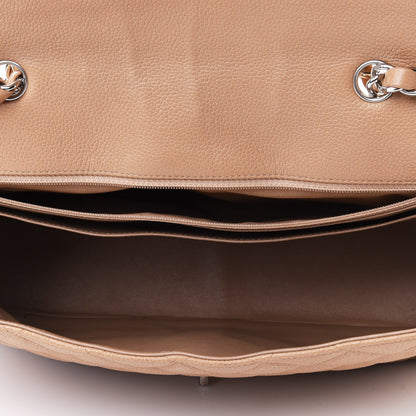 Chanel Caviar Quilted Jumbo Single Flap Beige 4 of 4