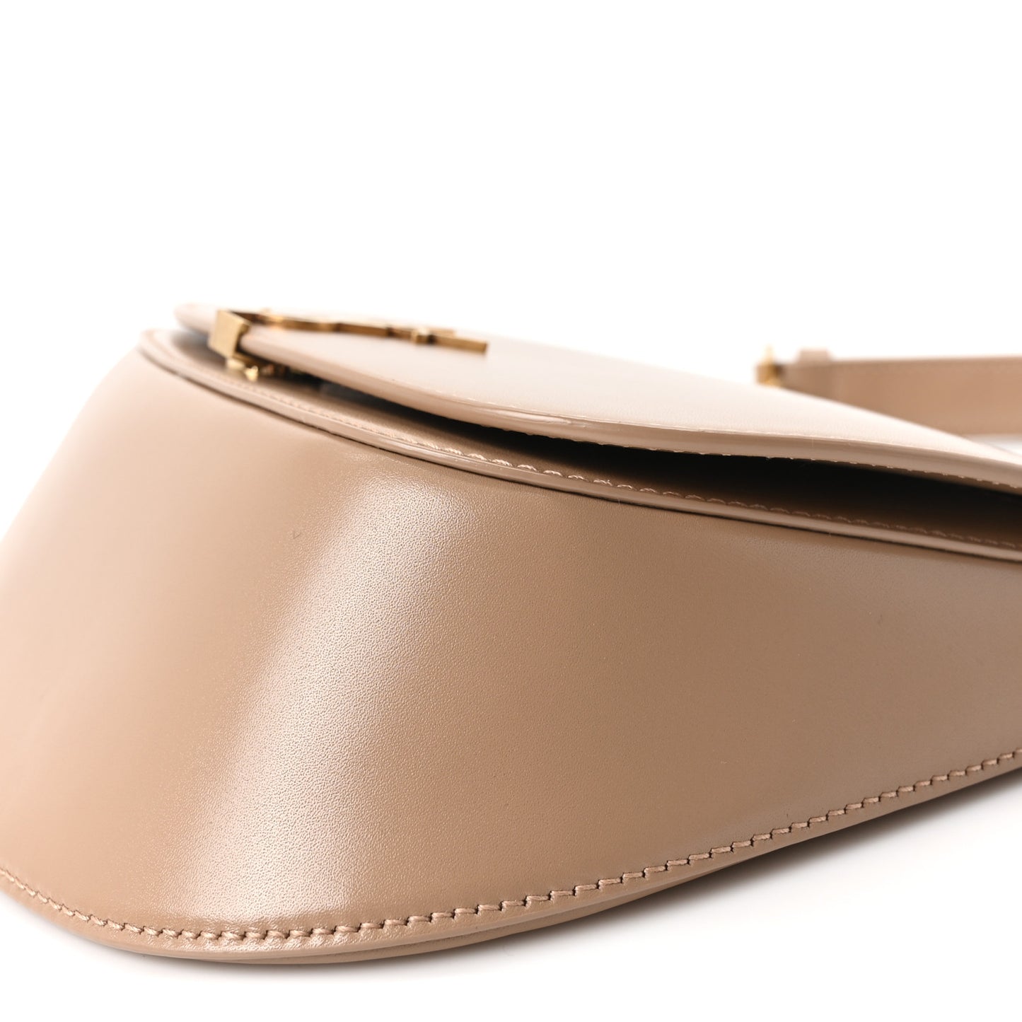Box Calfskin Mini Voltaire Top Handle Bag Dark Cork
