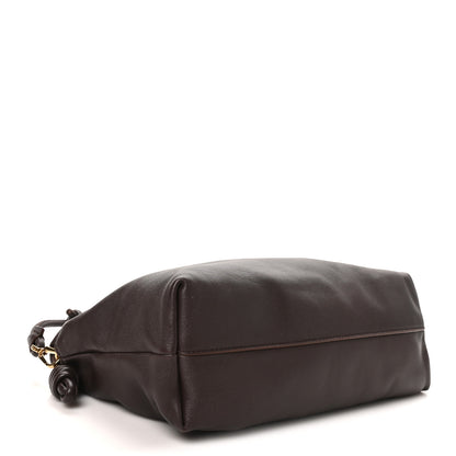 Loewe Mellow Nappa Medium Donut Chain Flamenco Knot Clutch Dark Burgundy 4 of 9