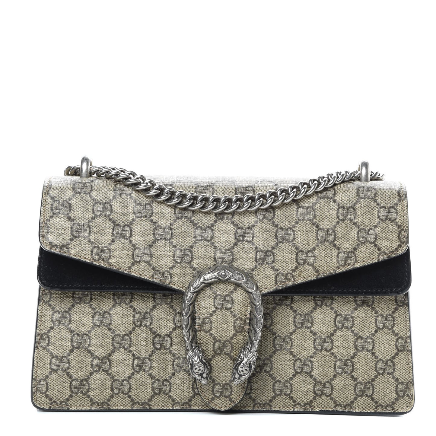 GG Supreme Monogram Small Dionysus Shoulder Bag Black