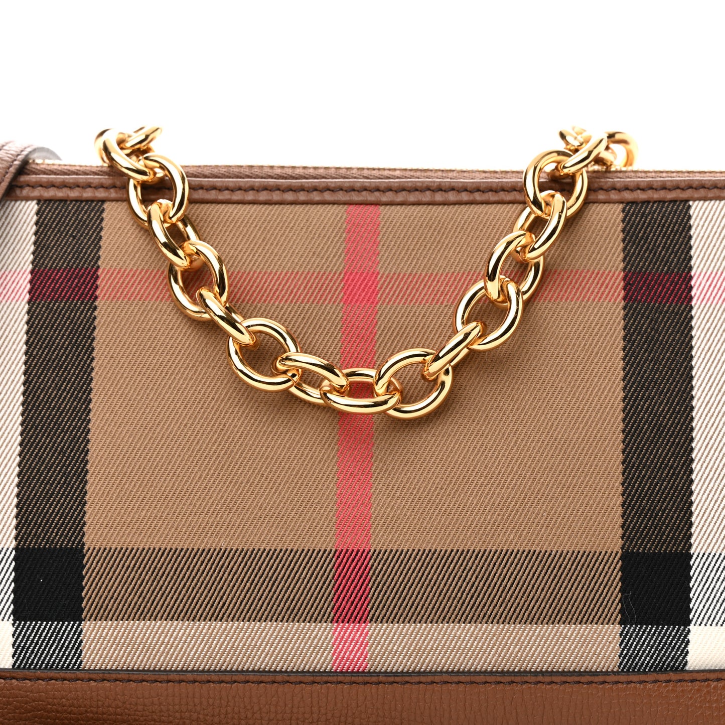 Derby House Check Abingdon Convertible Clutch Tan