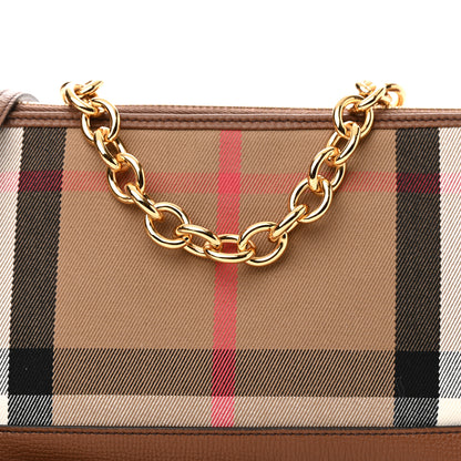 Burberry Derby House Check Abingdon Convertible Clutch Tan 7 of 10