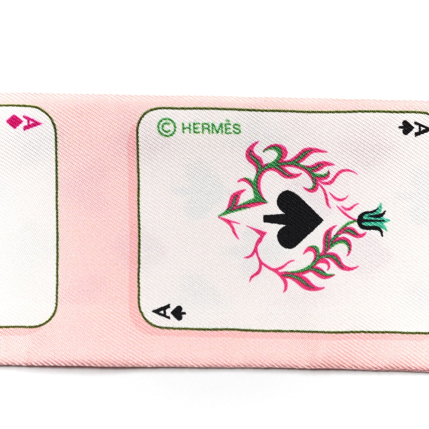 Silk Jeu de Cartes Twilly Rose Nacre Fuchsia Rouge