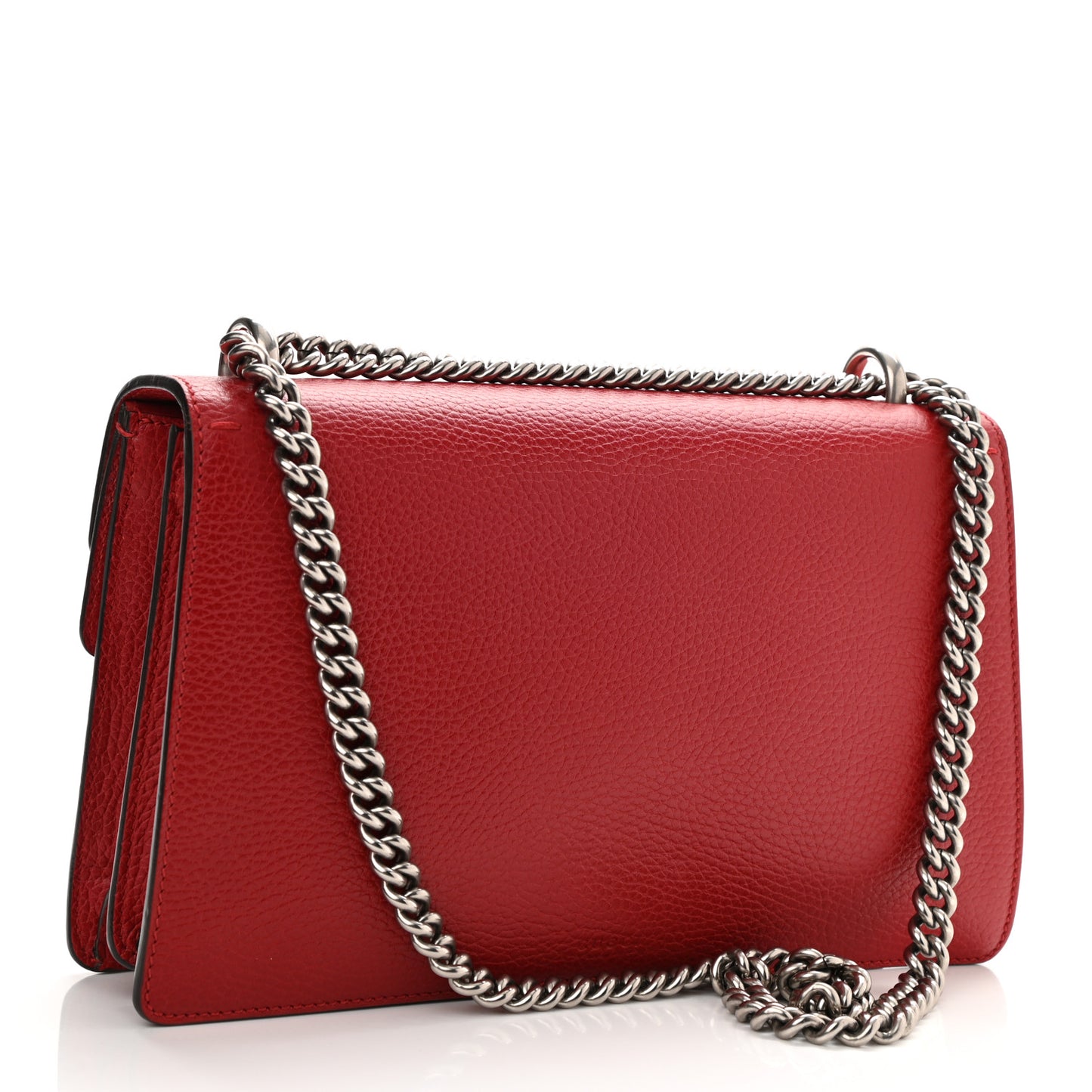 Dollar Calfskin Swarovski Crystal Small Dionysus Shoulder Bag Hibiscus Red
