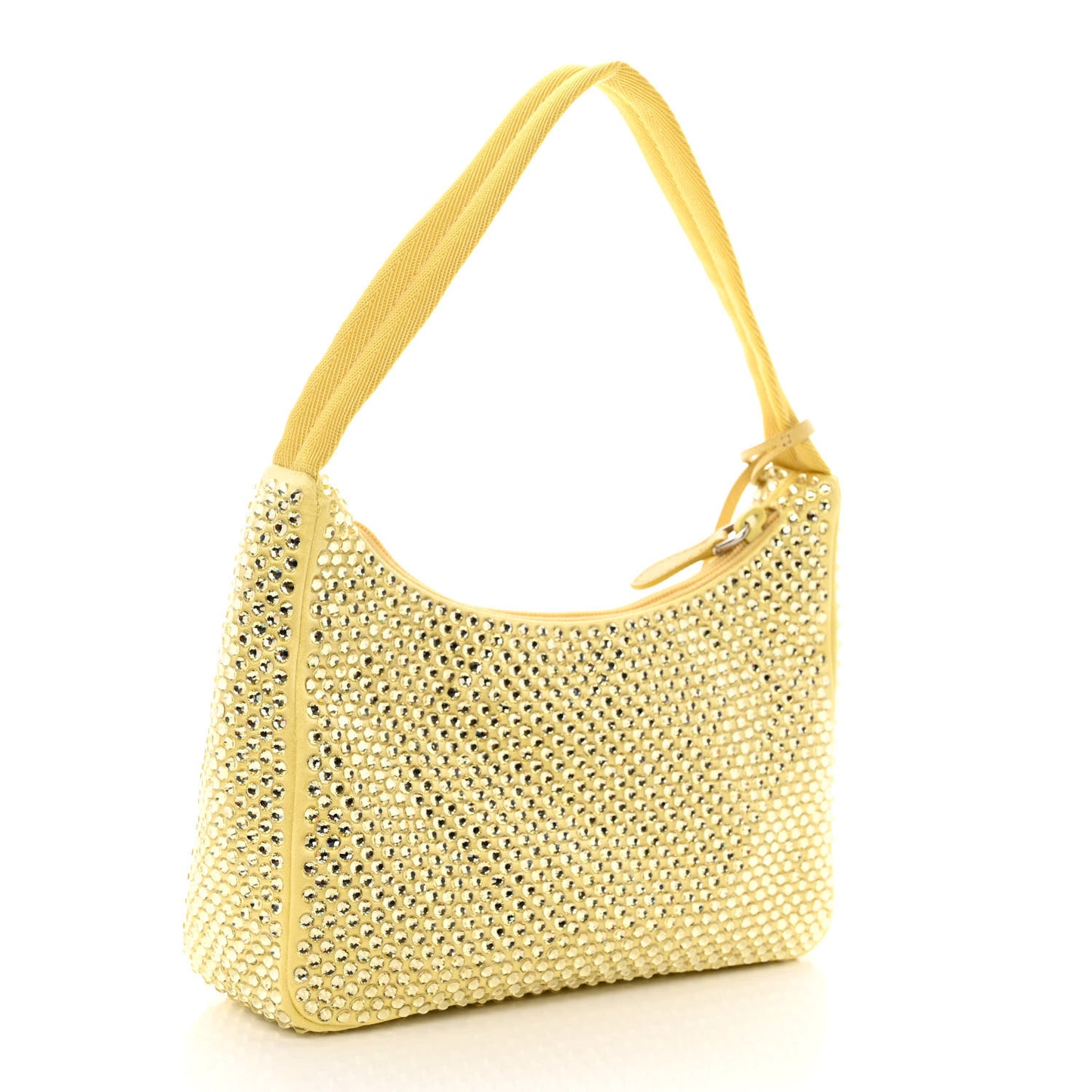 Satin Crystal Mini Re-Edition 2000 Bag Ananas