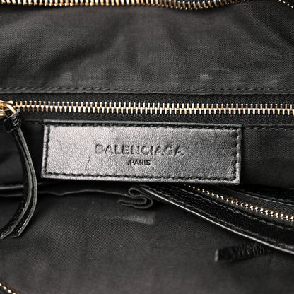 Balenciaga Chevre Gold Metallic Edge Hardware Velo Black 6 of 13