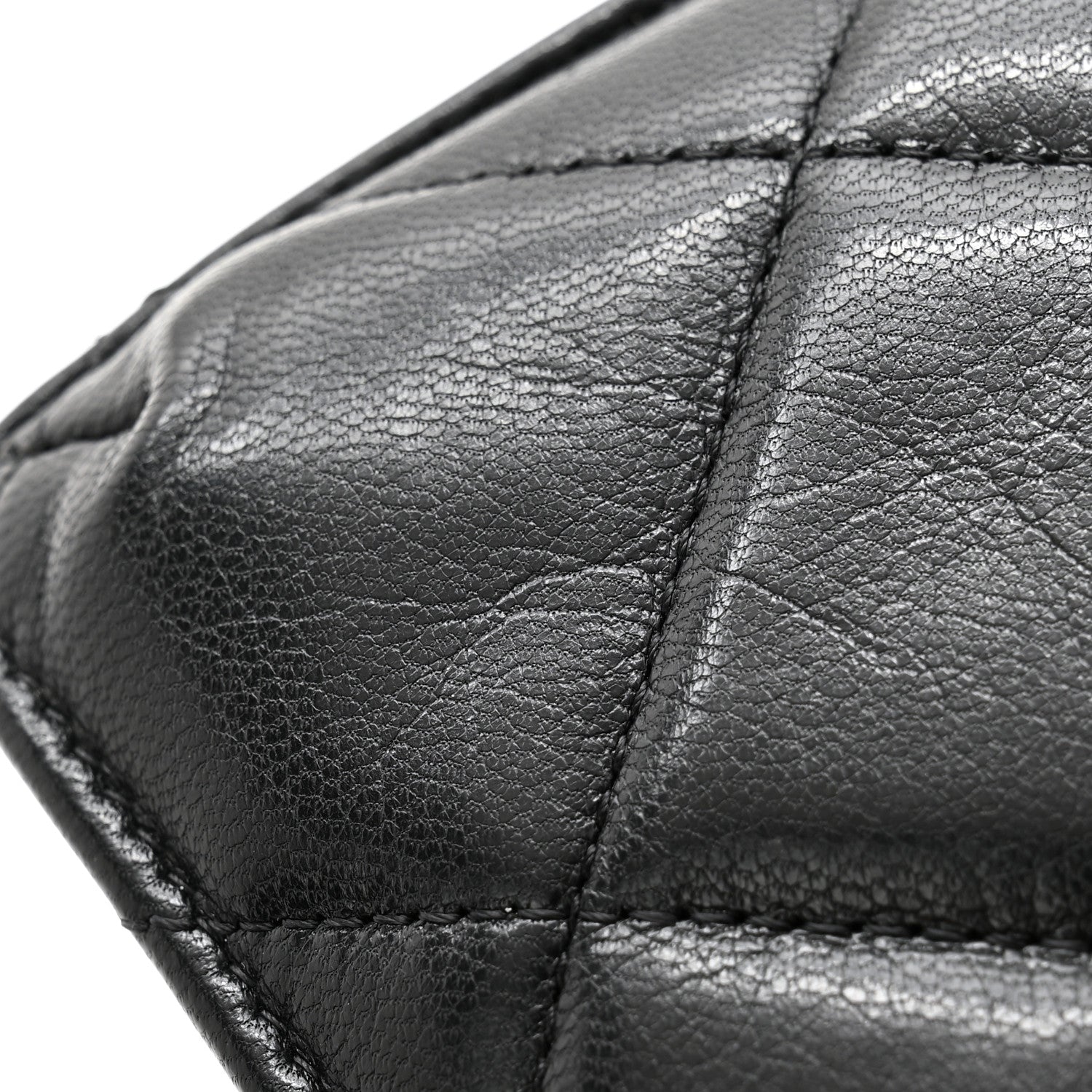Chanel Lambskin Quilted Chanel 19 Phone and Card Holder Black 12 of 12