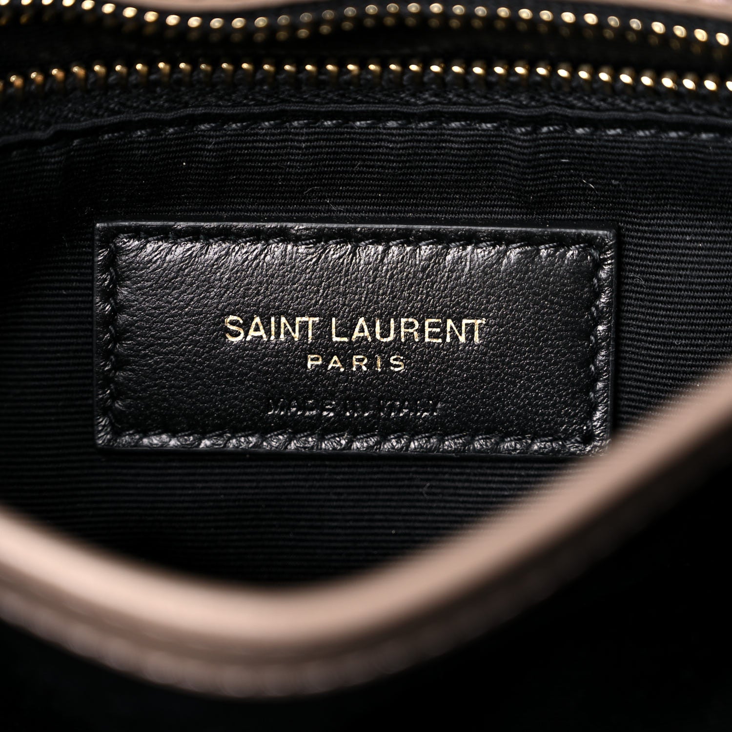 Saint Laurent Calfskin Y Quilted Monogram Toy Loulou Crossbody Bag Taupe 7 of 10