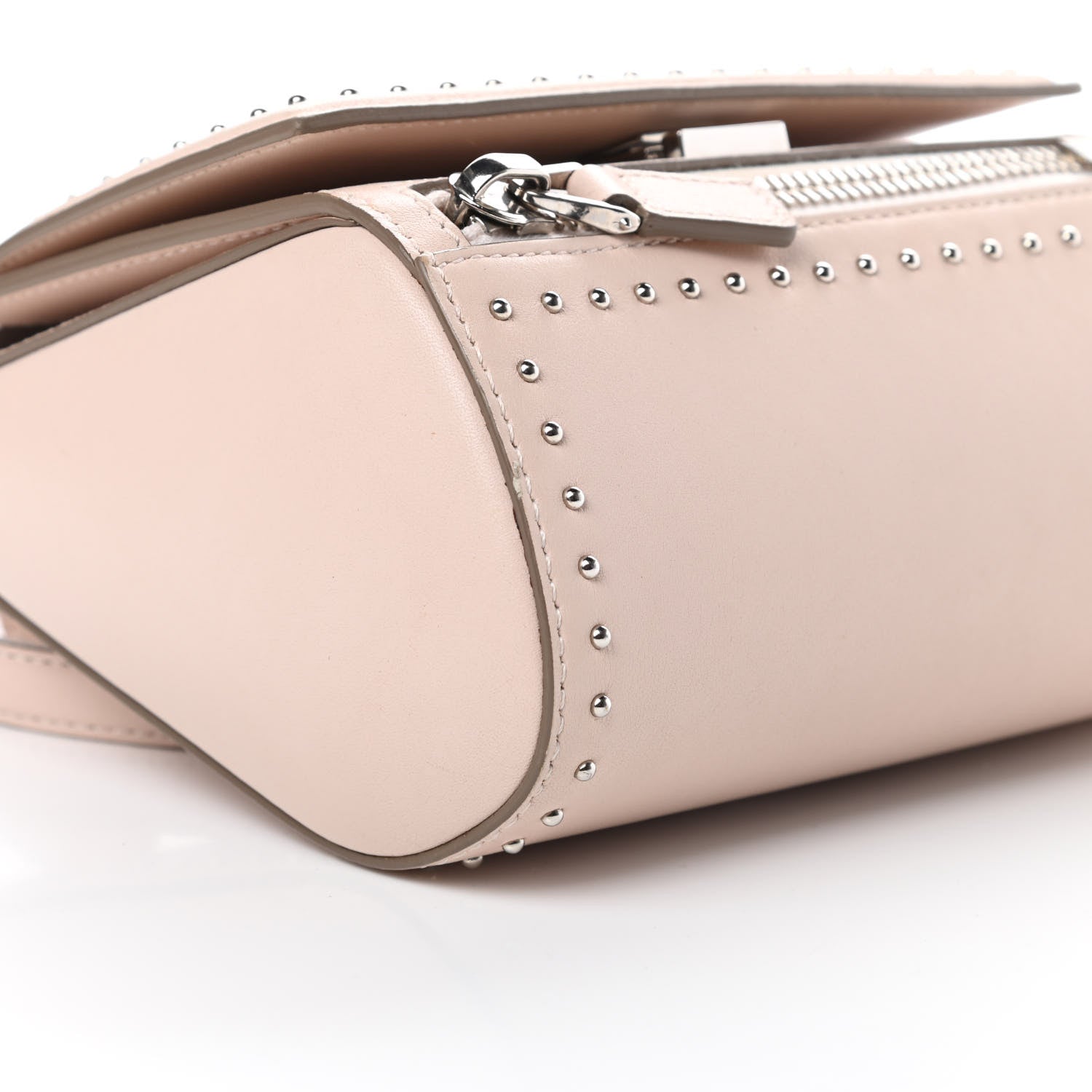 Givenchy Calfskin Studded Mini Pandora Box Crossbody Bag Nude Pink 9 of 14