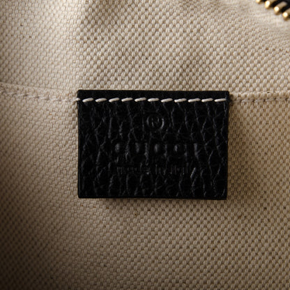 Gucci Pebbled Calfskin Large Swing Pouch Black 6 of 7