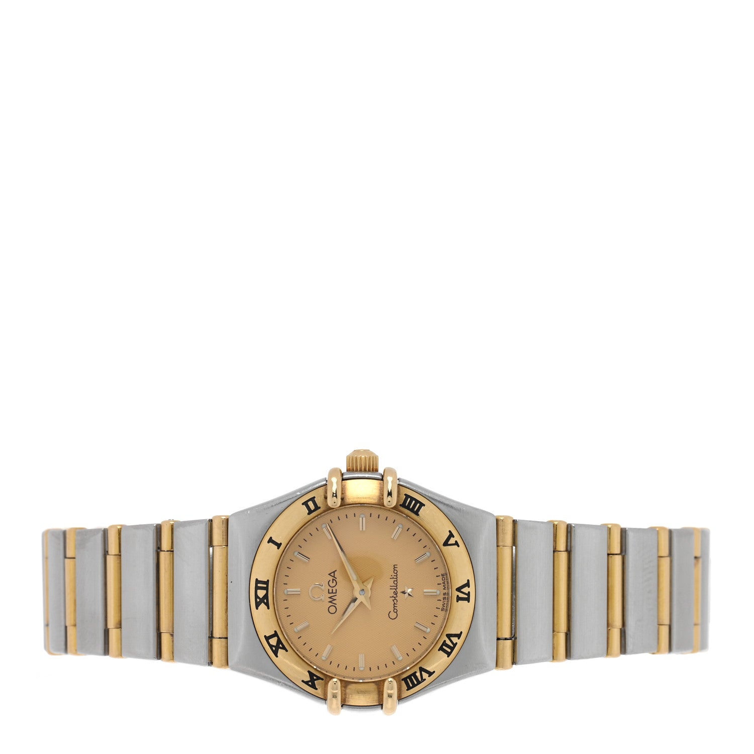 Omega Stainless Steel 18K Yellow Gold 22mm Constellation Quartz Watch Champagne 1262.10 2 of 4