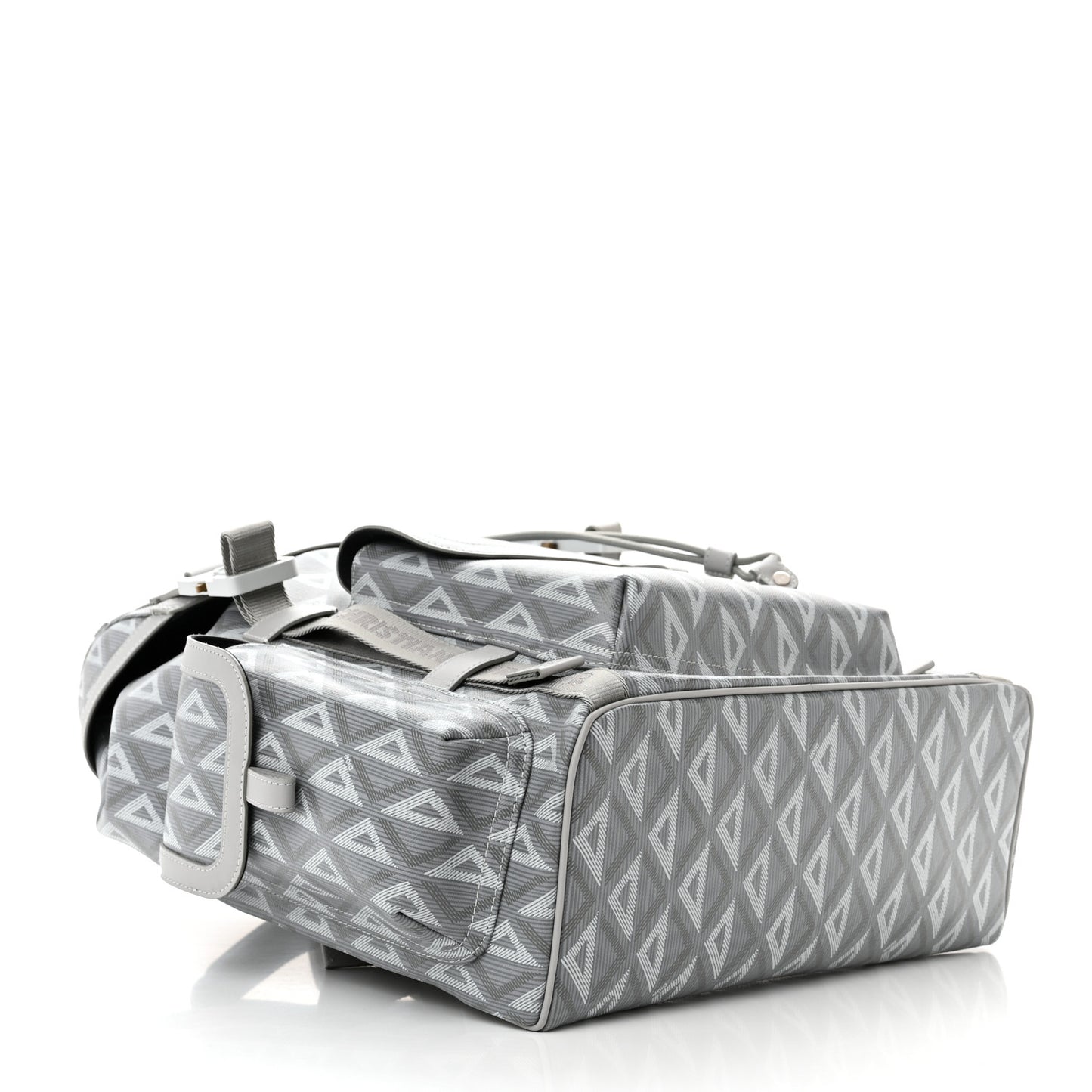 Coated Canvas CD Diamond Large Hit The Road Backpack Gray