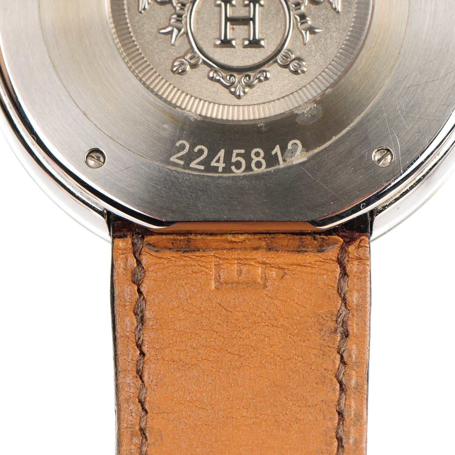 Hermes Stainless Steel Alligator 41mm Arceau Automatic Watch Havane 7 of 10