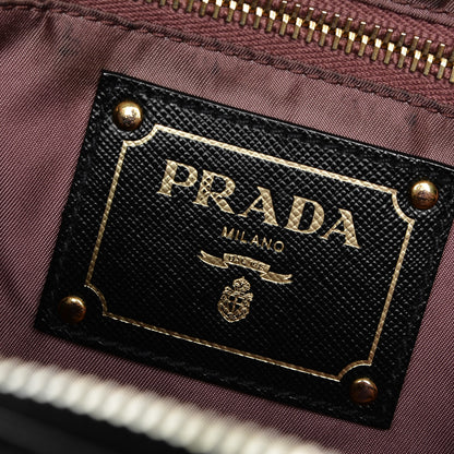 Prada Tessuto Nylon Saffiano Tote Nero Black 6 of 8