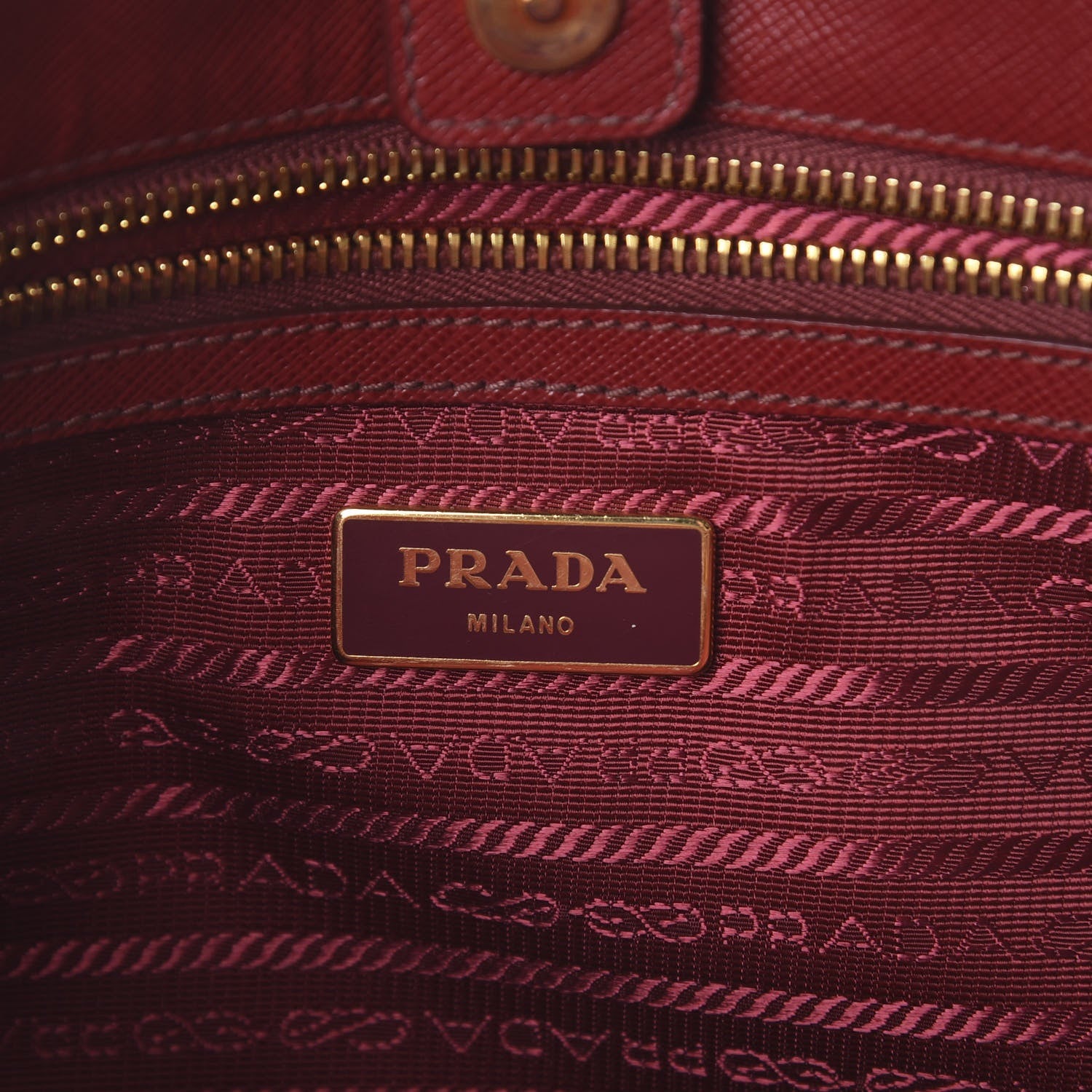 Prada Saffiano Lux Medium Tote Fuoco 7 of 8