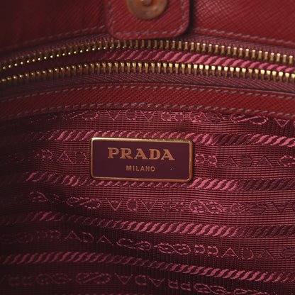 Prada Saffiano Lux Medium Tote Fuoco 7 of 8