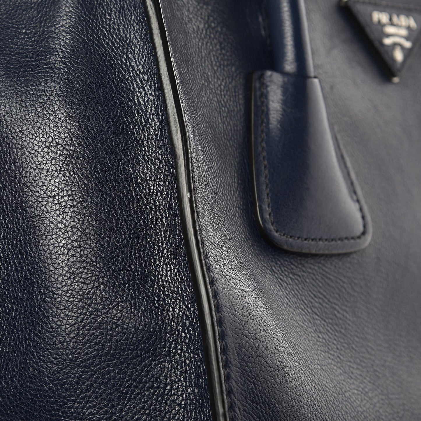 Glace Calf Small Twin Pocket Tote Baltico