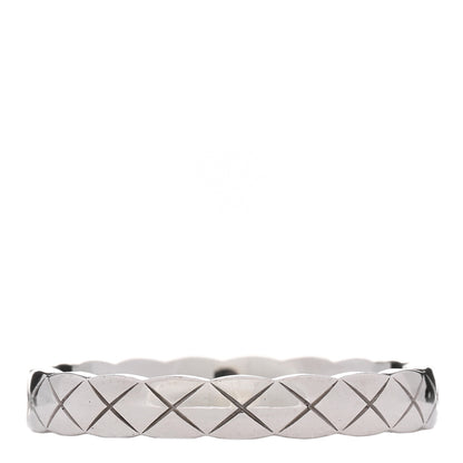 Chanel 18K White Gold Mini Coco Crush Ring 56 7.5 3 of 5