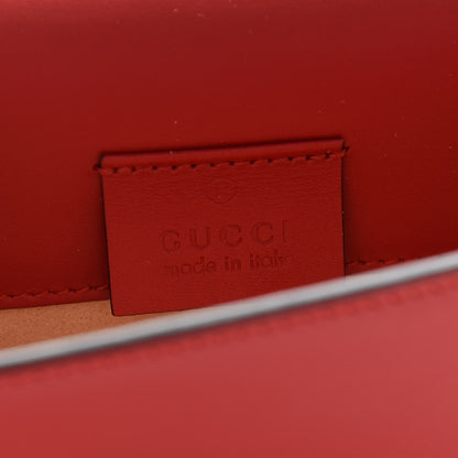 Gucci Calfskin Super Mini Sylvie Chain Shoulder Bag Hibiscus Red 6 of 9