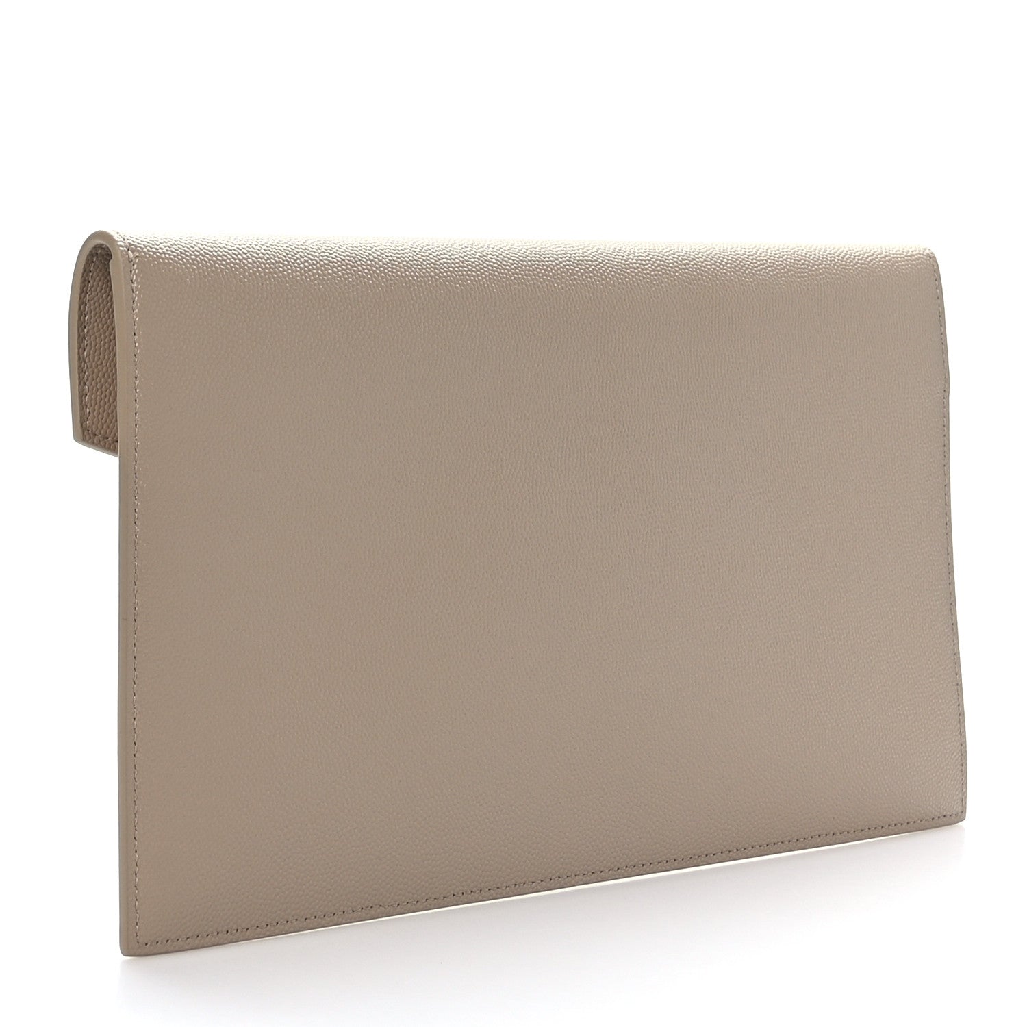 Saint Laurent Grain De Poudre Uptown Pouch Dark Beige 3 of 7
