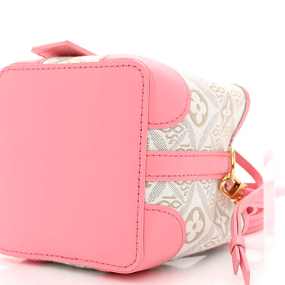 Louis Vuitton Jacquard Since 1854 Noe Purse Ecru Beige Pink 10 of 10