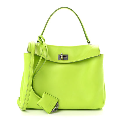 Balenciaga Natural Smooth Calfskin Mini Rodeo Top Handle Handbag Granny Apple 1 of 10