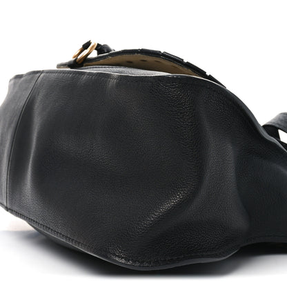Chloe Calfskin Studded Medium Marcie Satchel Black 10 of 10