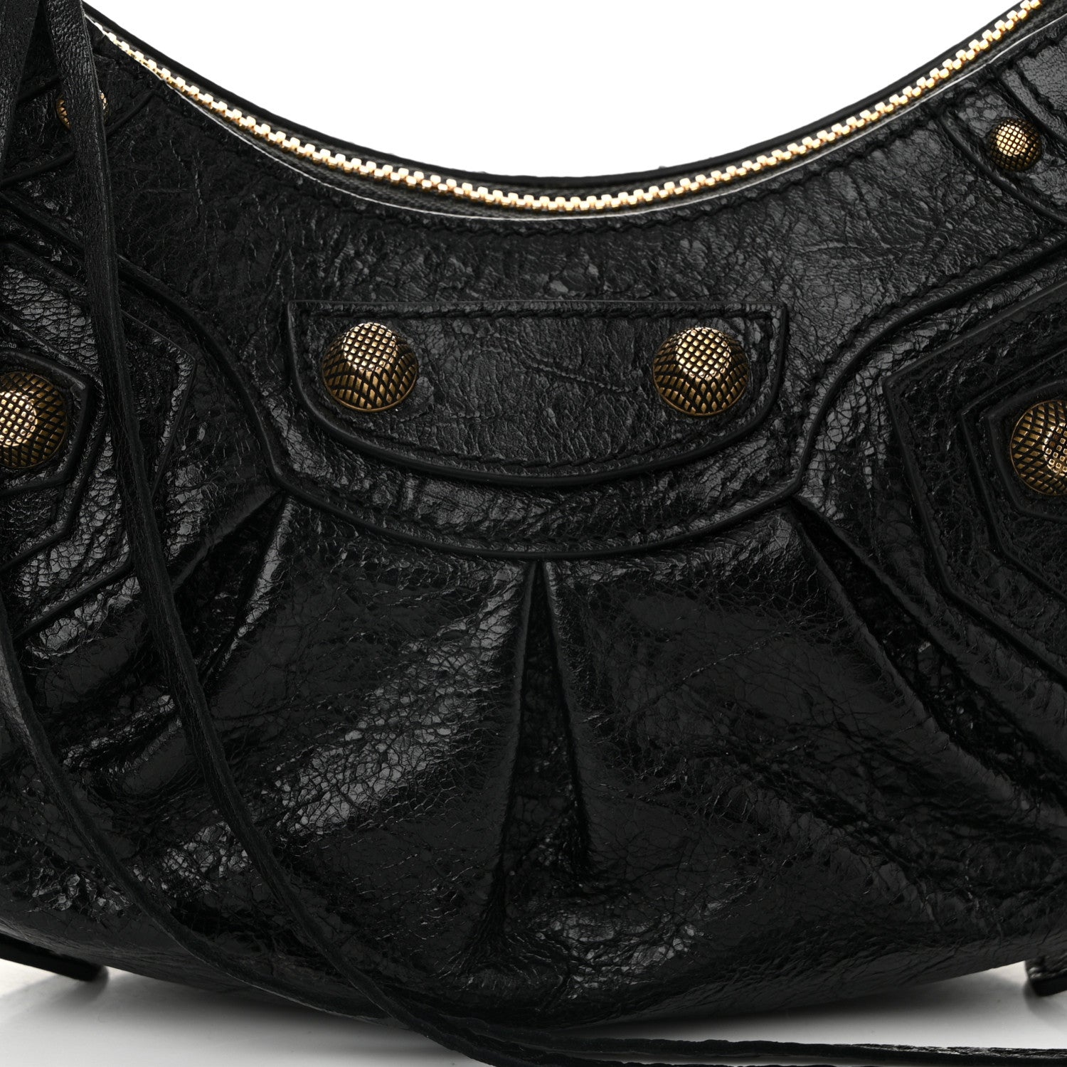 Balenciaga Agneau Arena Le Cagole Shoulder Bag XS Black 9 of 12