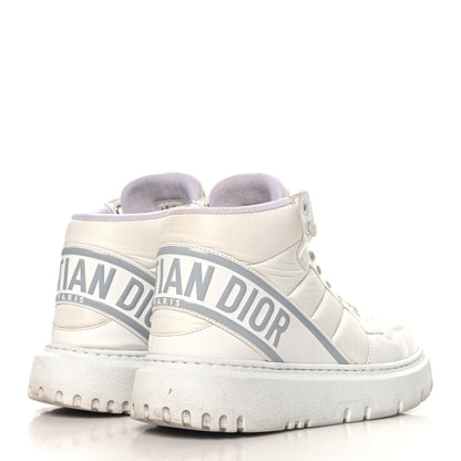 Christian Dior Nylon Fabric Womens D-Player High Top Sneakers 36 White Grey 5 of 11