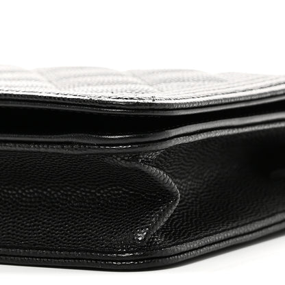 Chanel Caviar Quilted Boy Wallet On Chain WOC Black 11 of 12