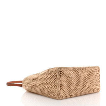 Loewe Raffia Small Paula's Ibiza Logo Tote Natural Tan 4 of 9
