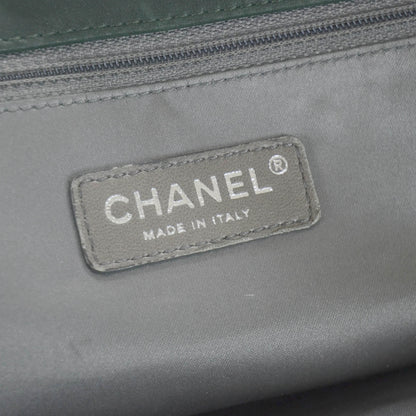 Chanel Lambskin Large Bubble Quilt Tote Green 9 of 11