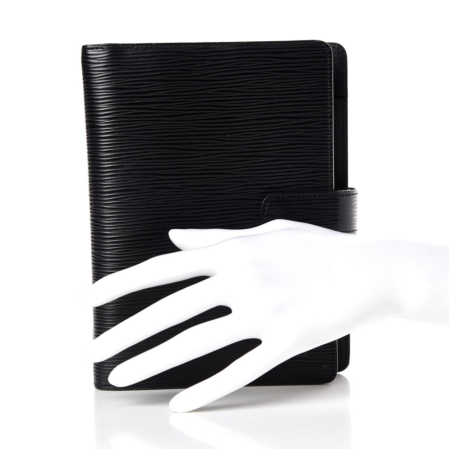 Epi Medium Ring Agenda Cover Black