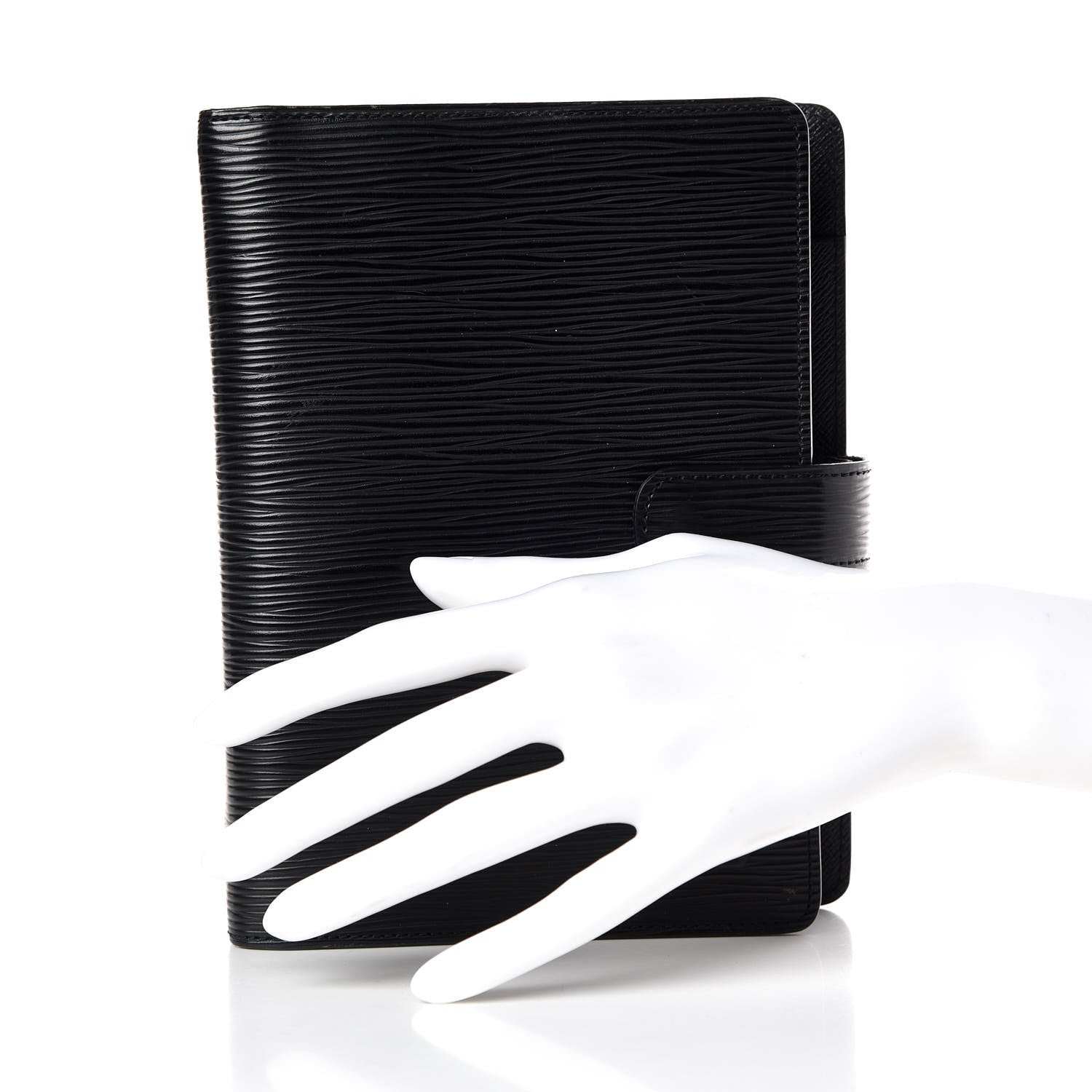Louis Vuitton Epi Medium Ring Agenda Cover Black 2 of 8