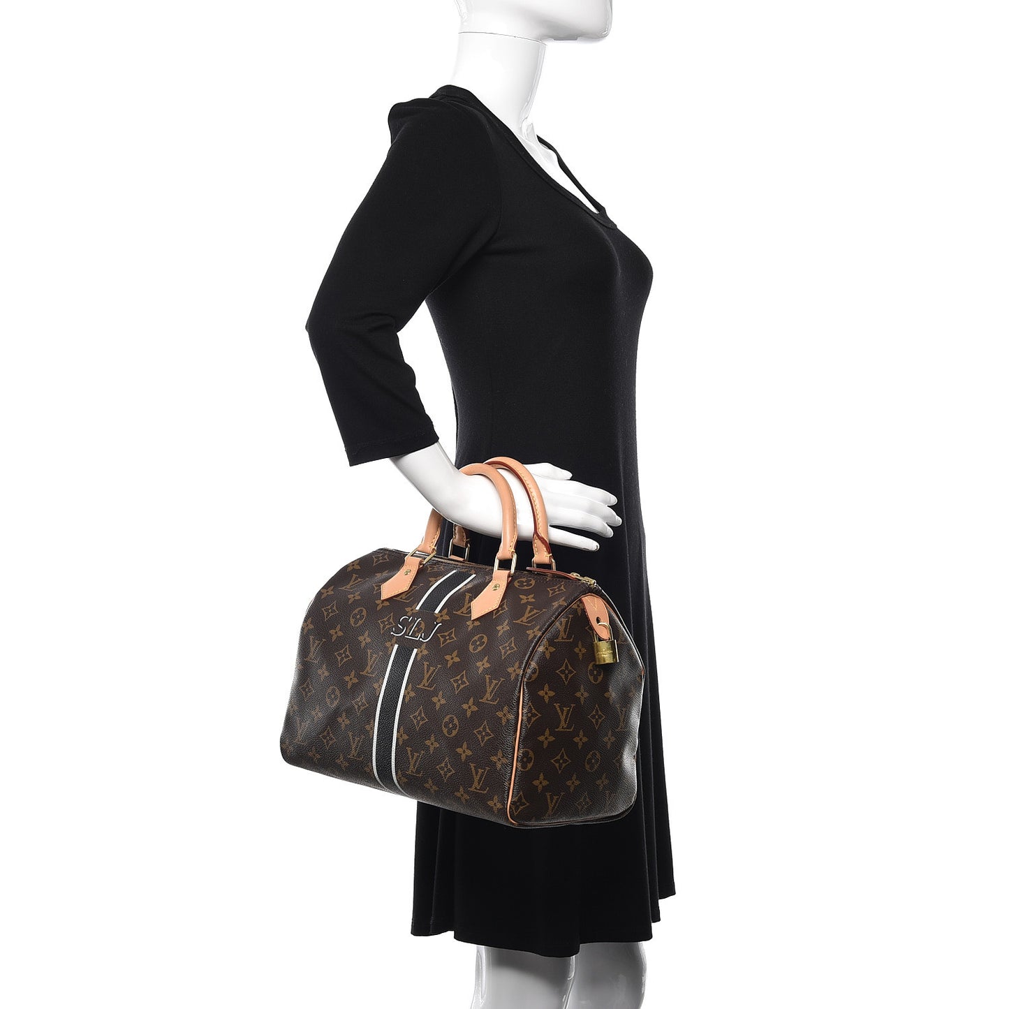 Monogram My LV Heritage Speedy 30 Black White
