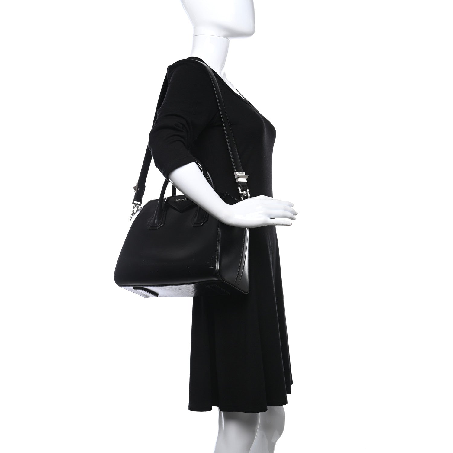 Givenchy Shiny Lord Calfskin Small Antigona Black 7 of 29
