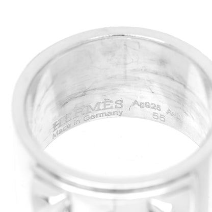 Hermes Sterling Silver Collier De Chien CDC Ring 55 7.25 4 of 4
