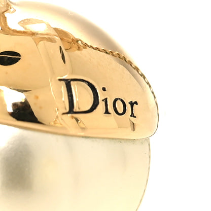 Christian Dior Pearl Mise En Dior Tribal Drop Earrings Gold 4 of 4