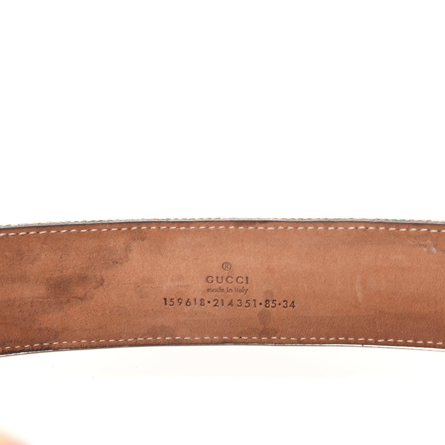 Gucci Monogram Horsebit Buckle Belt 85 34 Pink 3 of 6