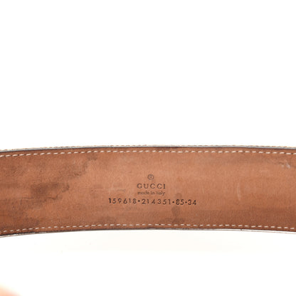Gucci Monogram Horsebit Buckle Belt 85 34 Pink 3 of 6
