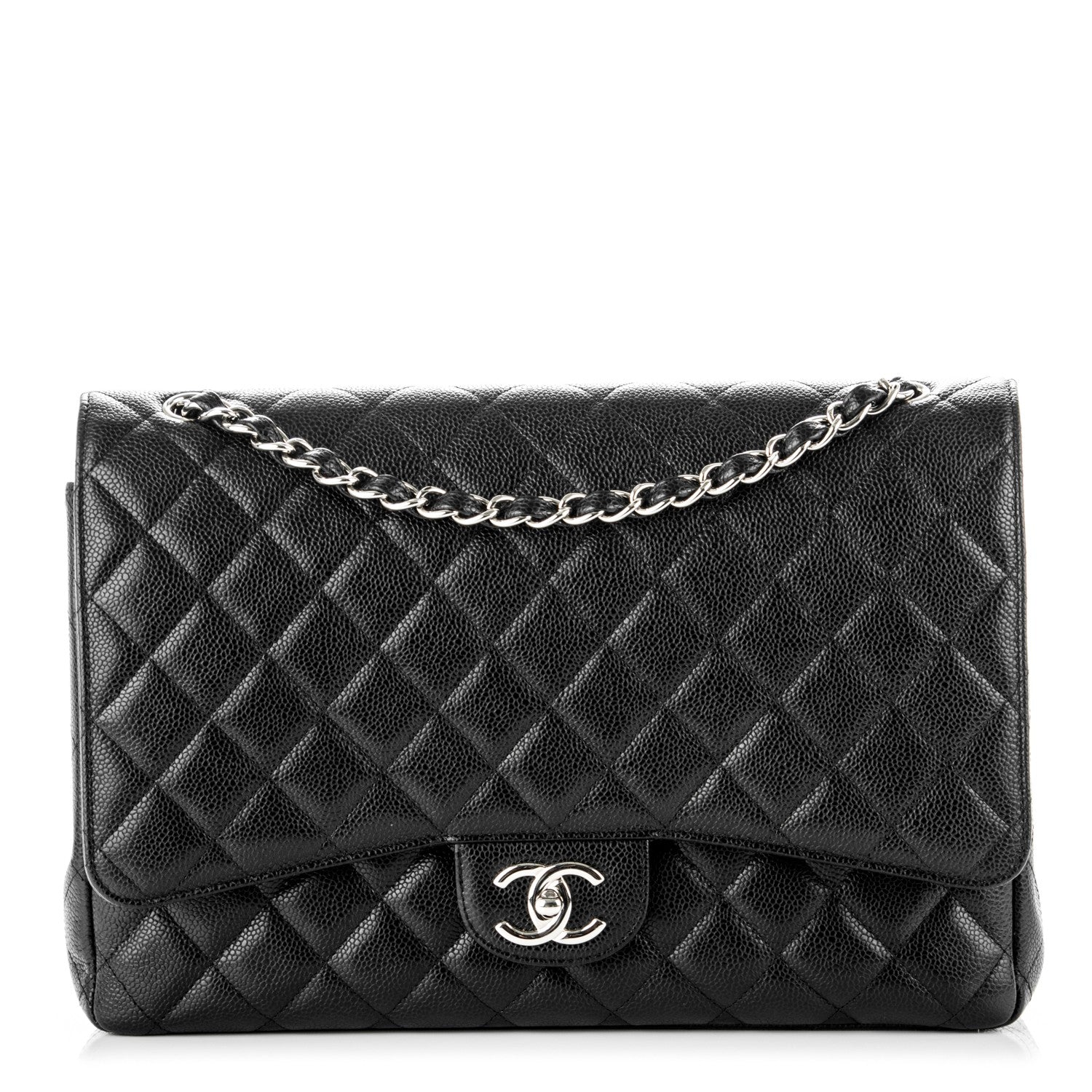 Chanel Caviar Quilted Maxi Double Flap Black 1 of 8
