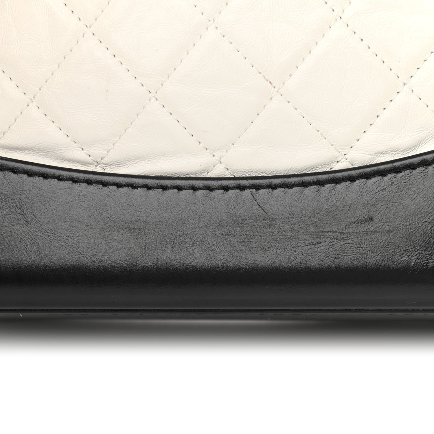 Chanel Aged Calfskin Quilted Gabrielle Backpack Black White 10 of 10