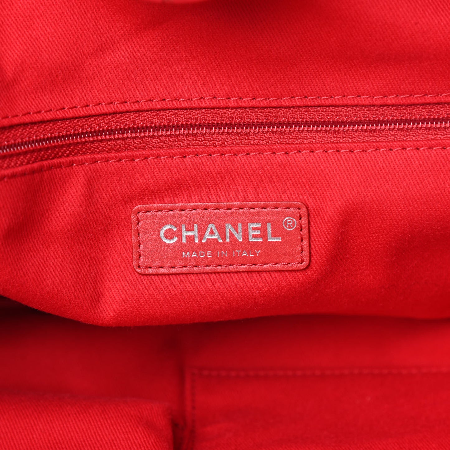 Canvas Large Double Face Shopping Tote Red